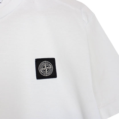 Stone Island SS 2020 White Short Sleeve Compass T-Shirt