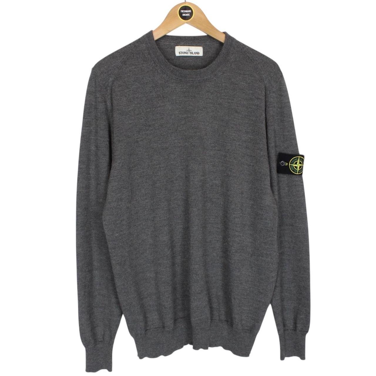 Stone Island AW 2019 Dark Grey Wool Knit Jumper
