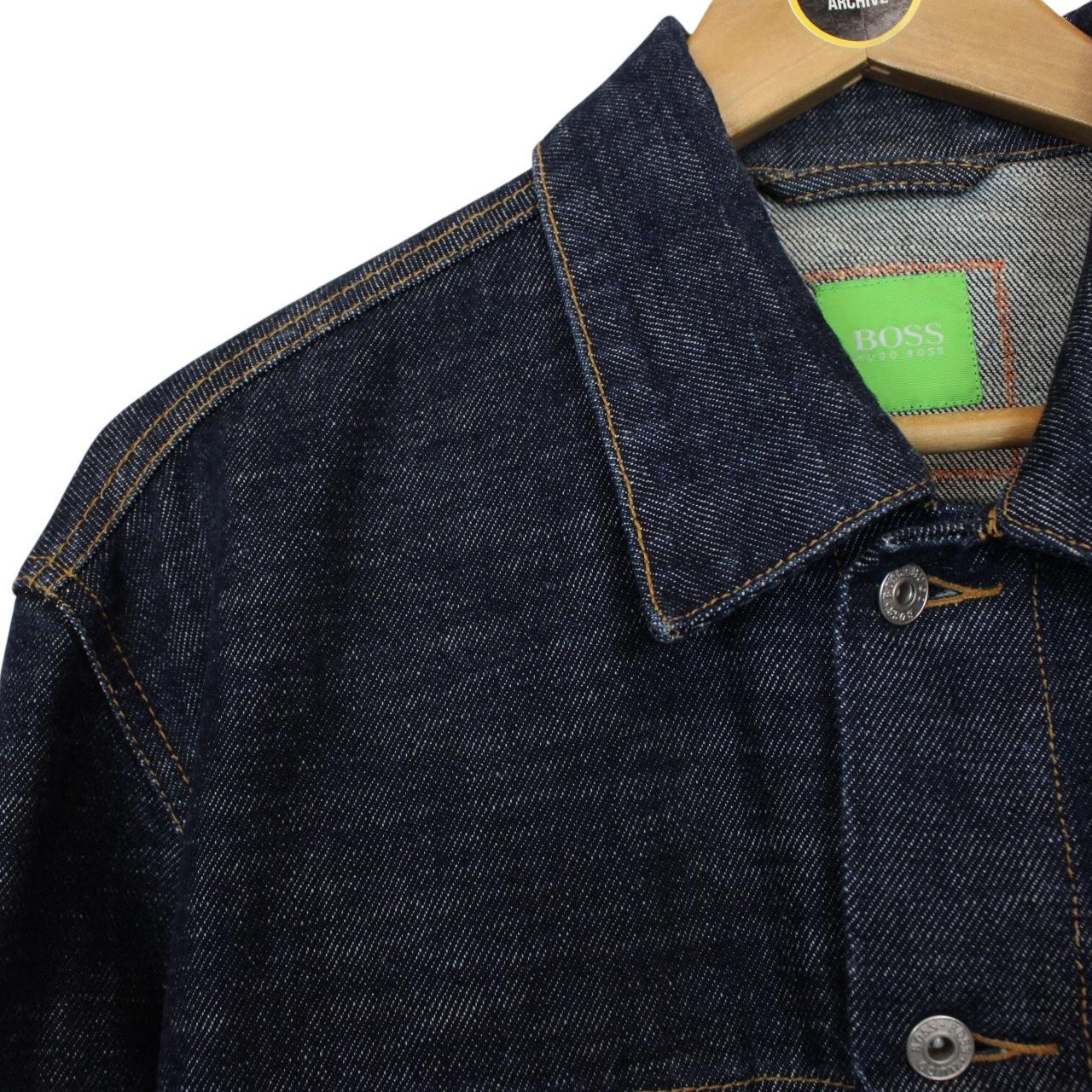 Hugo Boss Navy Blue Button Up Denim Jacket