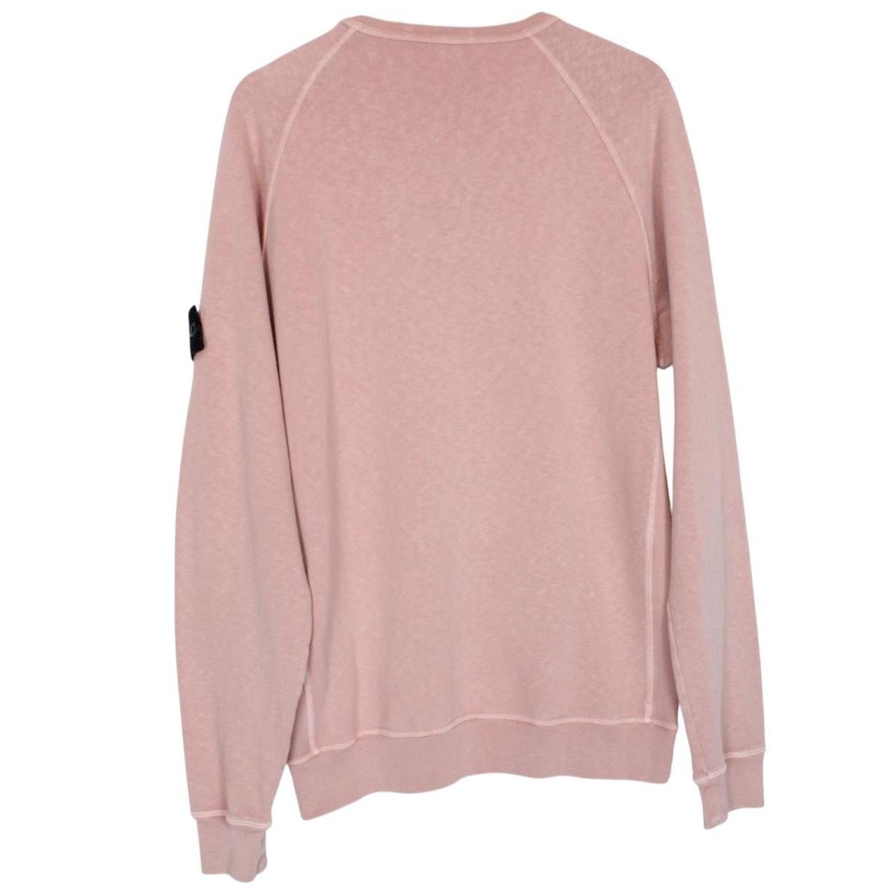 Stone Island SS 2021 Rose Pink Cotton Sweatshirt Jumper