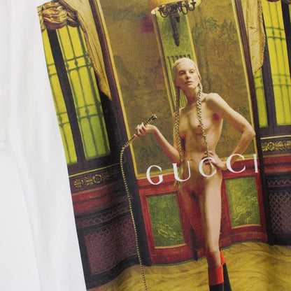 Gucci White Limited Edition Aria Collection Short Sleeve Cotton T-Shirt