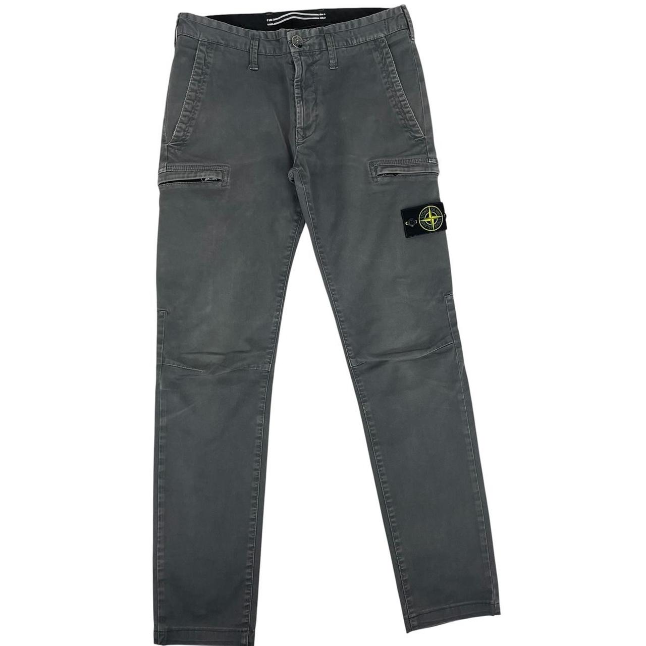 Stone Island AW 2019 Black Skinny Fit Cargo Trousers
