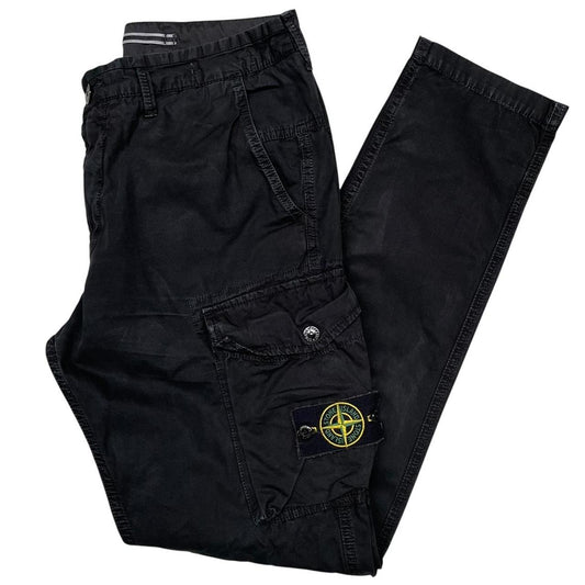 Stone Island SS 2020 Black Slim Fit Cargo Trousers