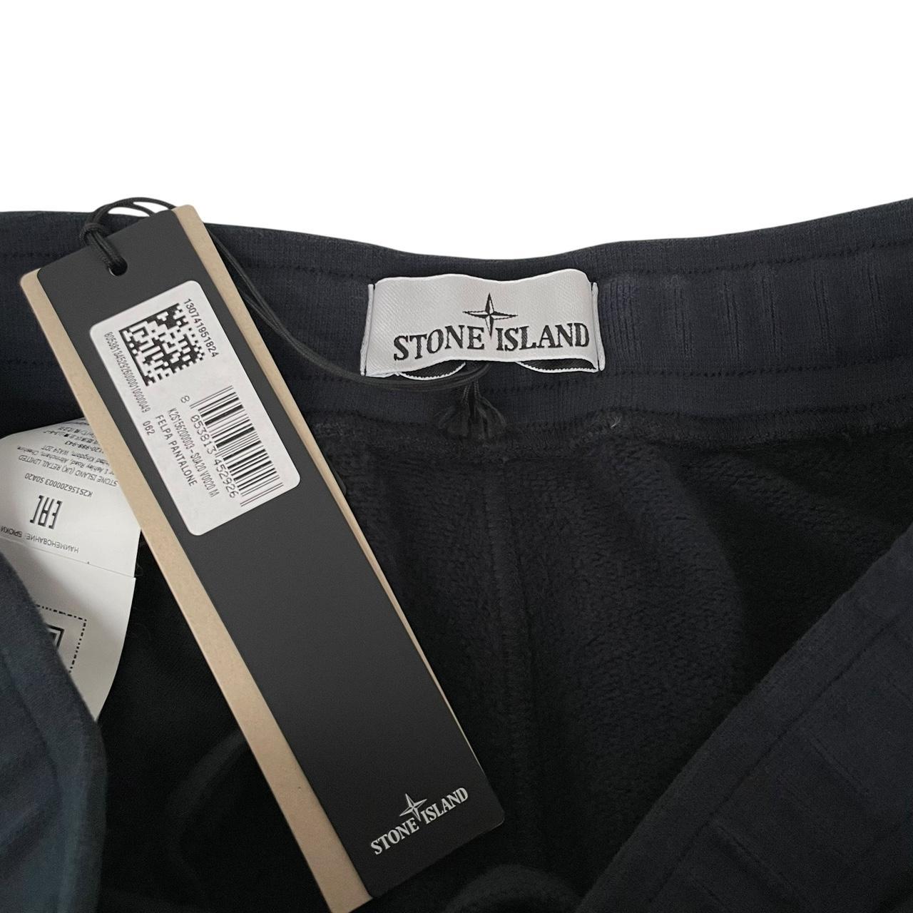 Stone Island Navy Blue Organic Cotton Tracksuit Bottoms / Joggers