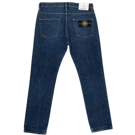 Stone Island AW 2018 Navy Blue Skinny Fit Denim Jeans