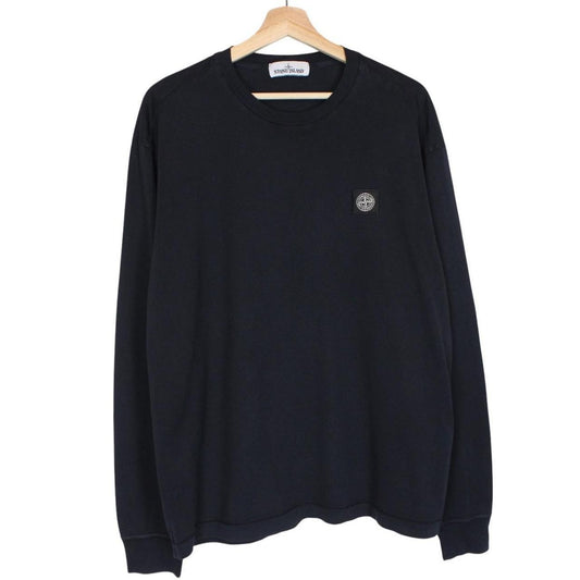 Stone Island AW 2019 Navy Blue Long Sleeve Compass T-Shirt