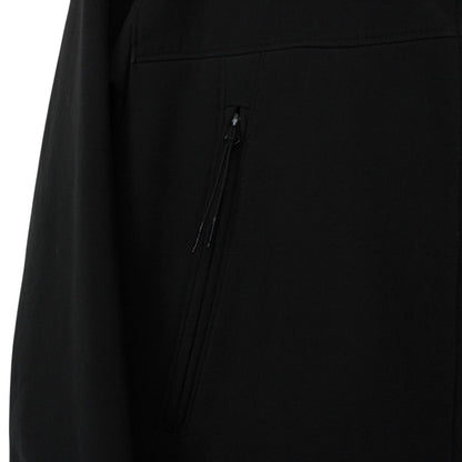 CP Company Black Full Zip Hooded Soft Shell Goggle Jacket