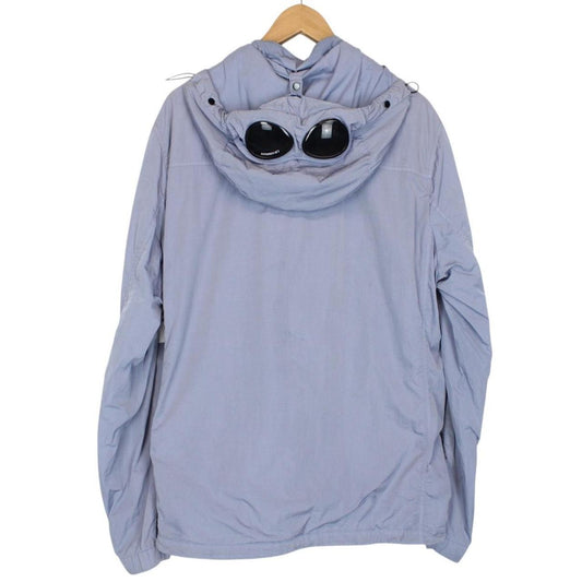 CP Company Chrome-R Blue Full Zip Nylon Goggle Jacket