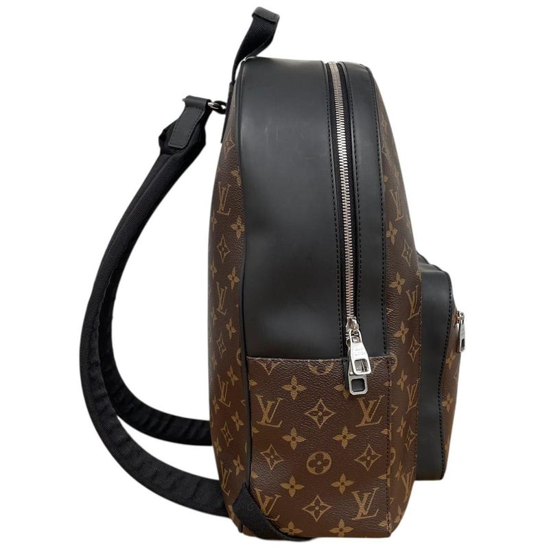 Louis Vuitton 2016 Brown and Black Monogram Coated Canvas Josh Backpack