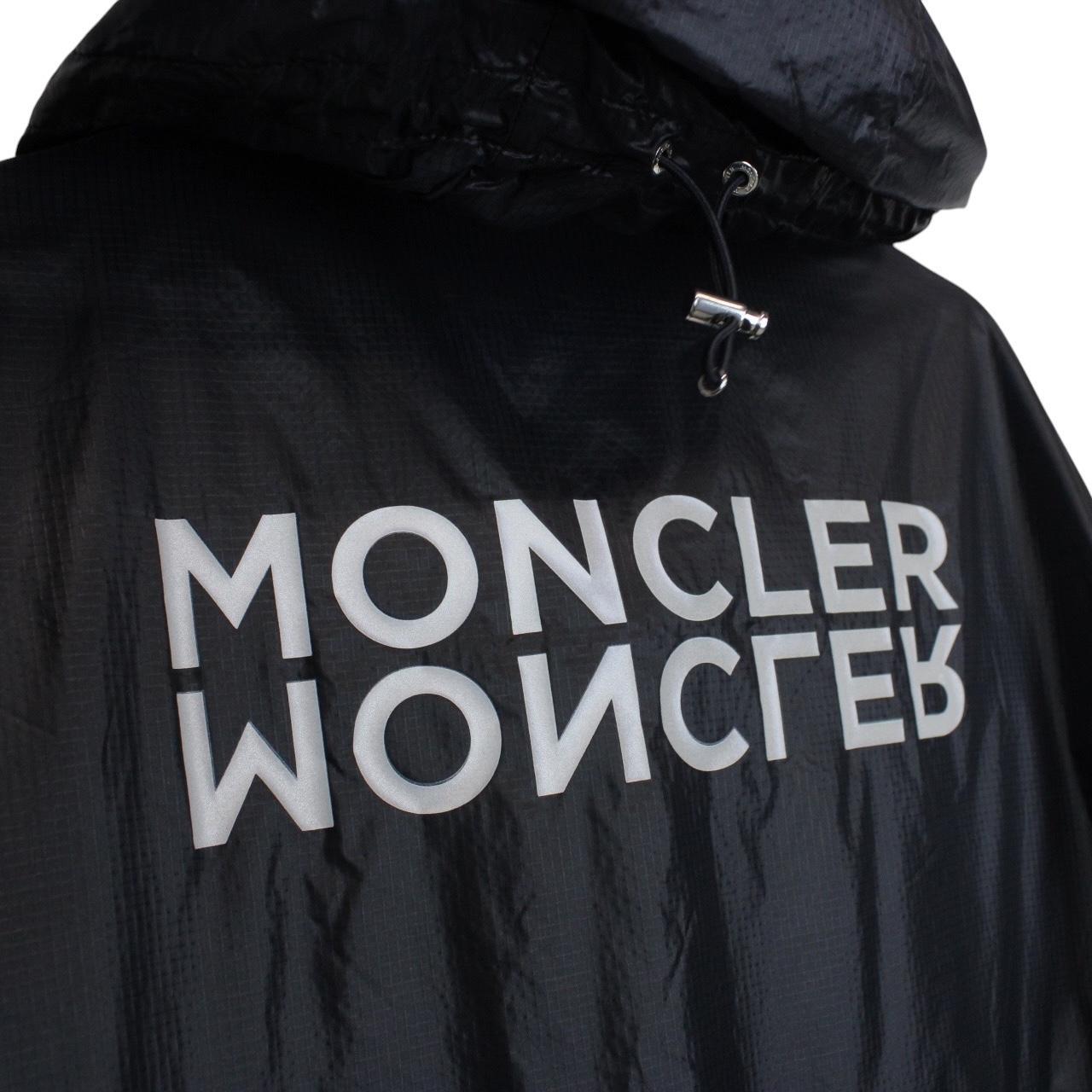 Moncler Ebizo Navy Blue Full Zip Reflective Logo Nylon Windbreaker Jacket