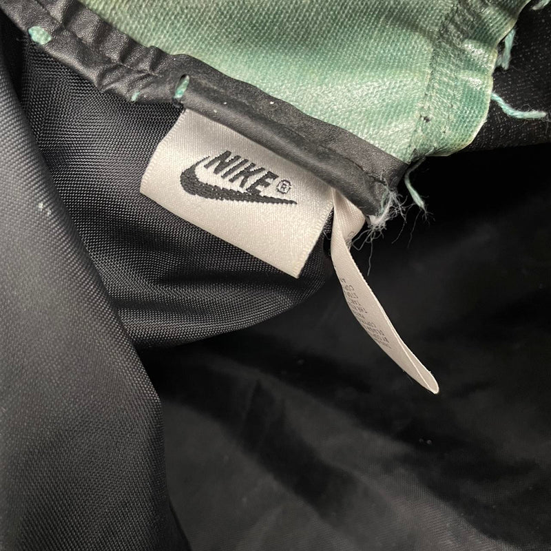 Vintage 90s Nike Green and Grey Embroidered Hold All Duffle Bag
