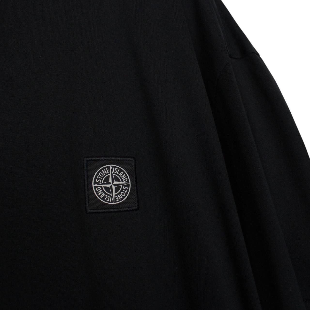Stone Island SS 2022 Black Short Sleeve Compass T-Shirt