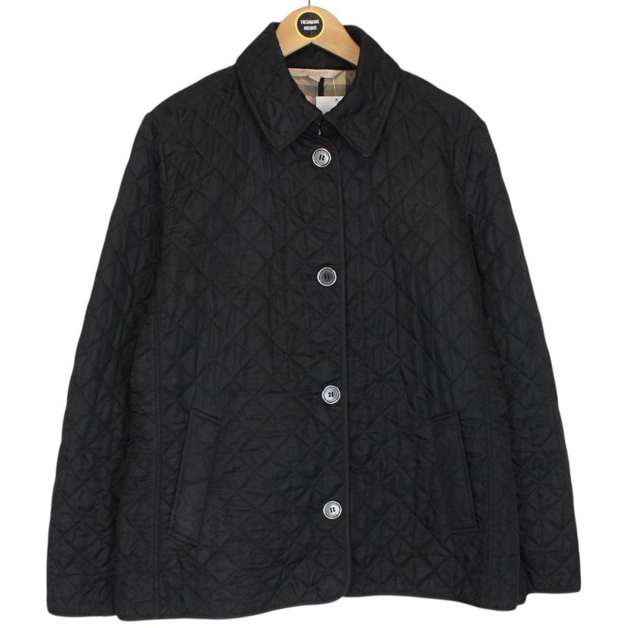 Burberry Brit Black Nova Check Lined Copford Quilted Jacket