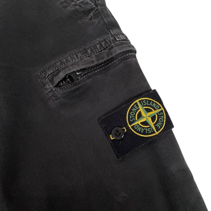 Stone Island AW 2020 Black Skinny Fit Cargo Trousers