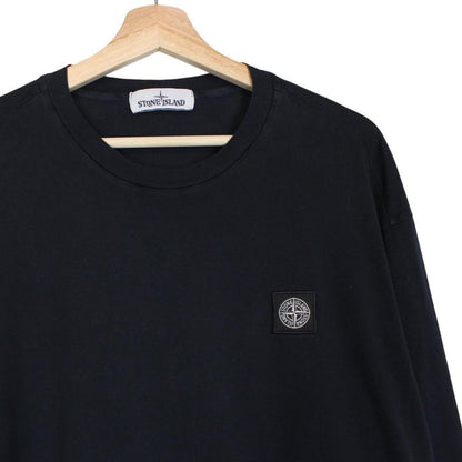 Stone Island AW 2019 Navy Blue Long Sleeve Compass T-Shirt