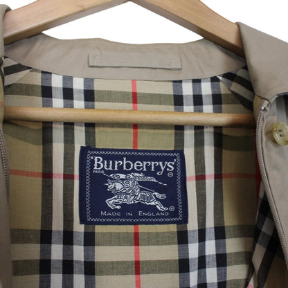 Vintage 90s Burberry Tan Brown Nova Check Cotton Harrington Jacket