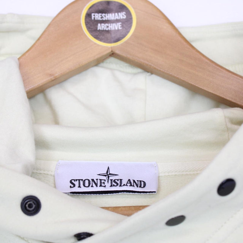Stone Island AW 2022 Yellow Cotton Hoodie Jumper