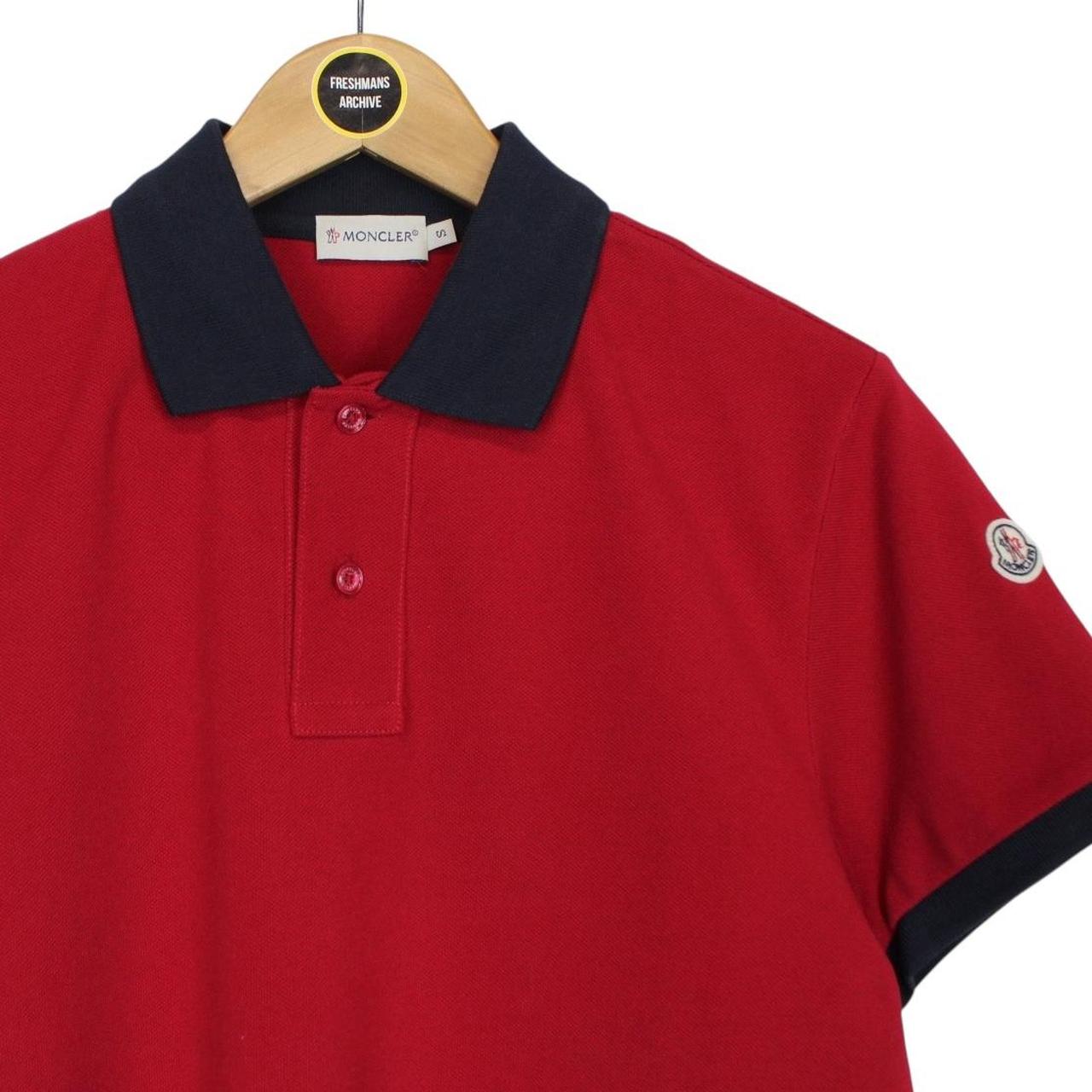 Moncler Maglia Manica Corta Red Short Sleeve Polo Shirt
