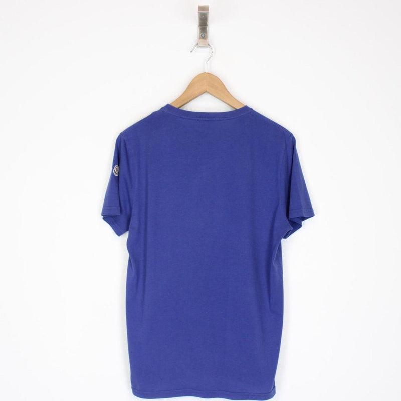 Moncler Blue Pixel Classic Logo Short Sleeve T-Shirt