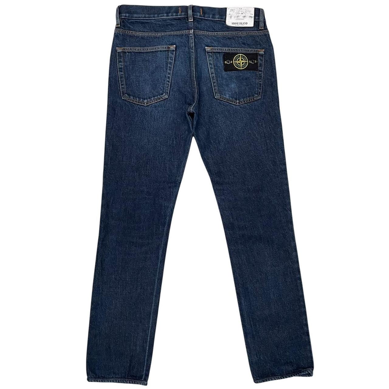 Stone Island AW 2017 Navy Blue Skinny Fit Denim Jeans