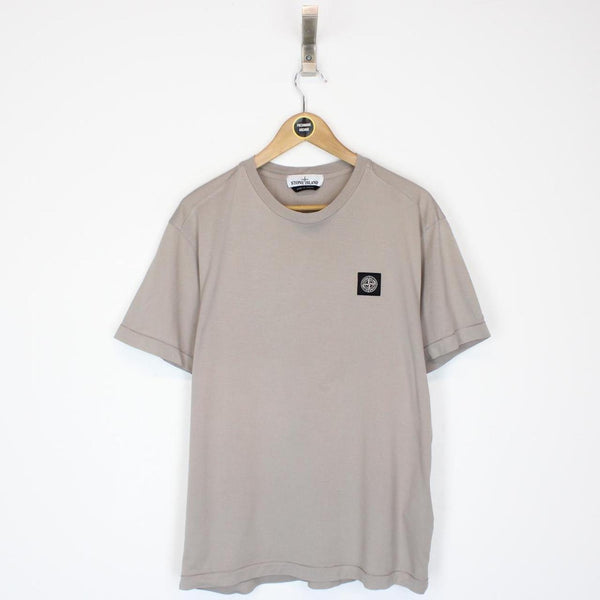 Stone Island AW 2022 Stone Beige Short Sleeve Compass T-Shirt