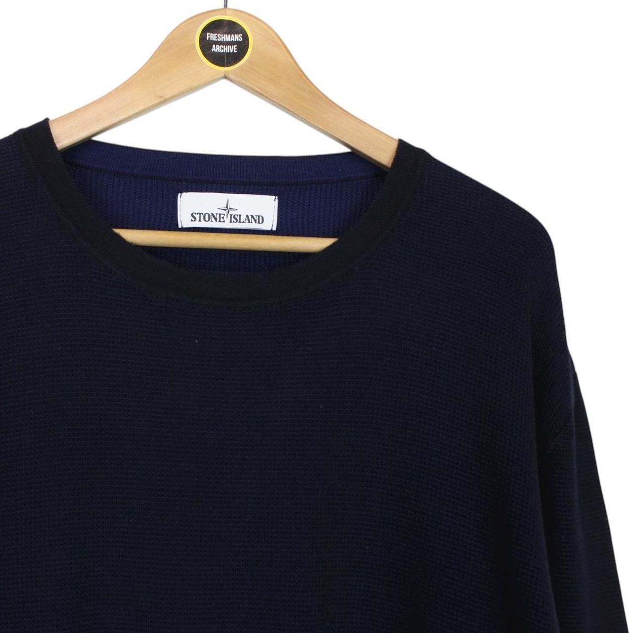 Stone Island SS 2019 Navy Blue Cotton Knit Jumper