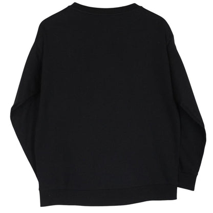 Moncler Black and White Logo Tape Print Cotton Sweatshirt