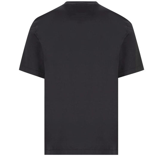 CP Company Black 30/1 Logo Print Cotton Short Sleeve T-Shirt