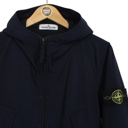 Stone Island AW 2013 Navy Blue Soft Shell-R Full Zip Jacket