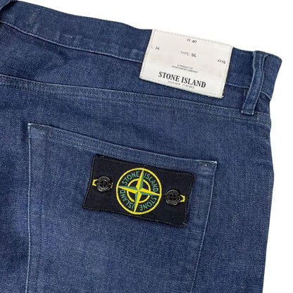 Stone Island SS 2016 Navy Blue Slim Fit Denim Jeans