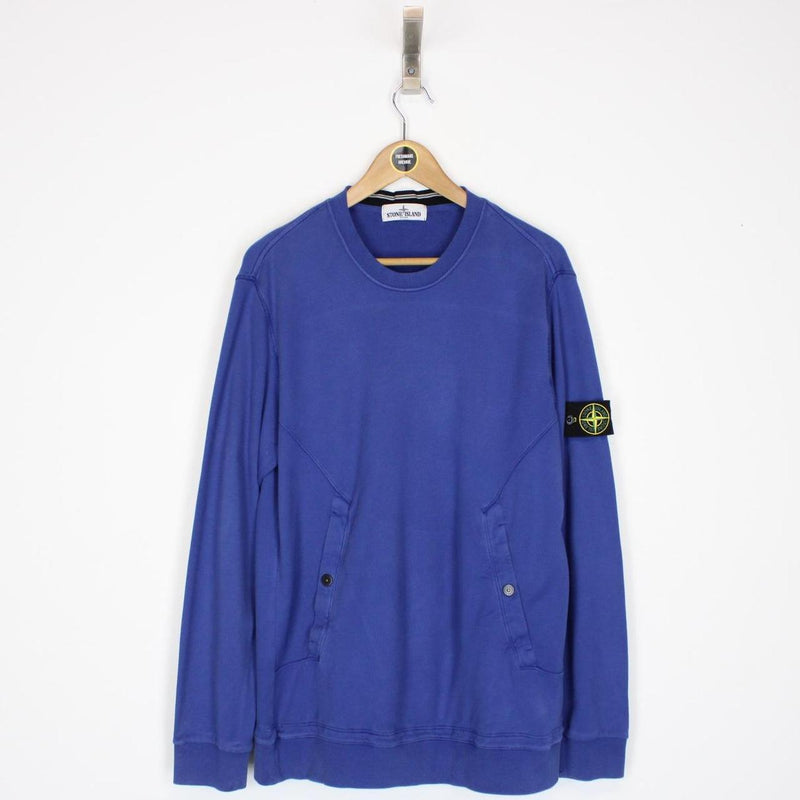 Stone Island SS 2012 Blue Cotton Sweatshirt Jumper