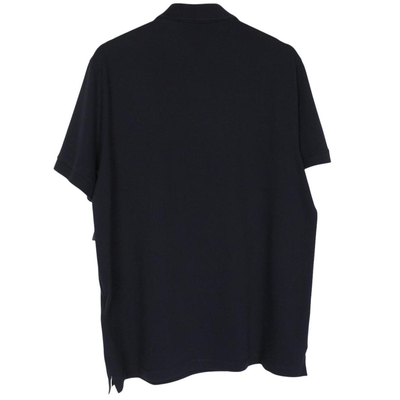 Stone Island SS 2024 Navy Blue Short Sleeve Compass Cotton Polo Shirt