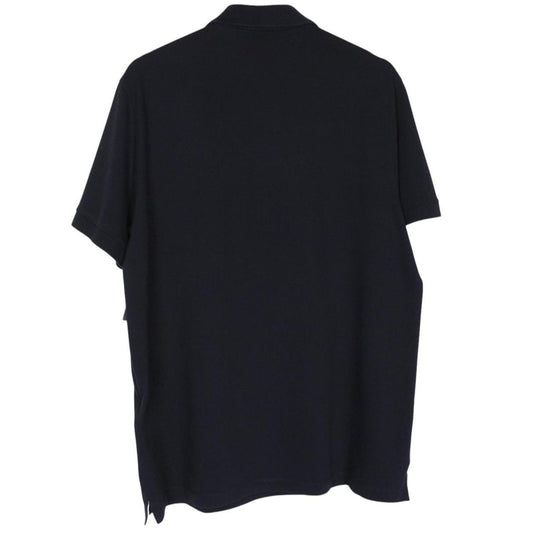 Stone Island SS 2024 Navy Blue Short Sleeve Compass Cotton Polo Shirt