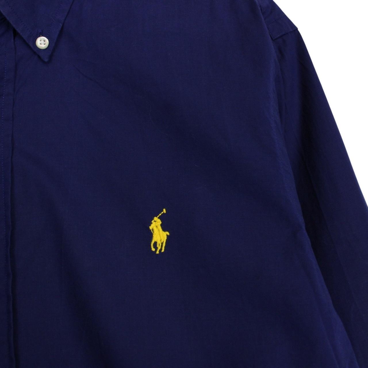 Polo Ralph Lauren Blue Slim Fit Long Sleeve Cotton Shirt