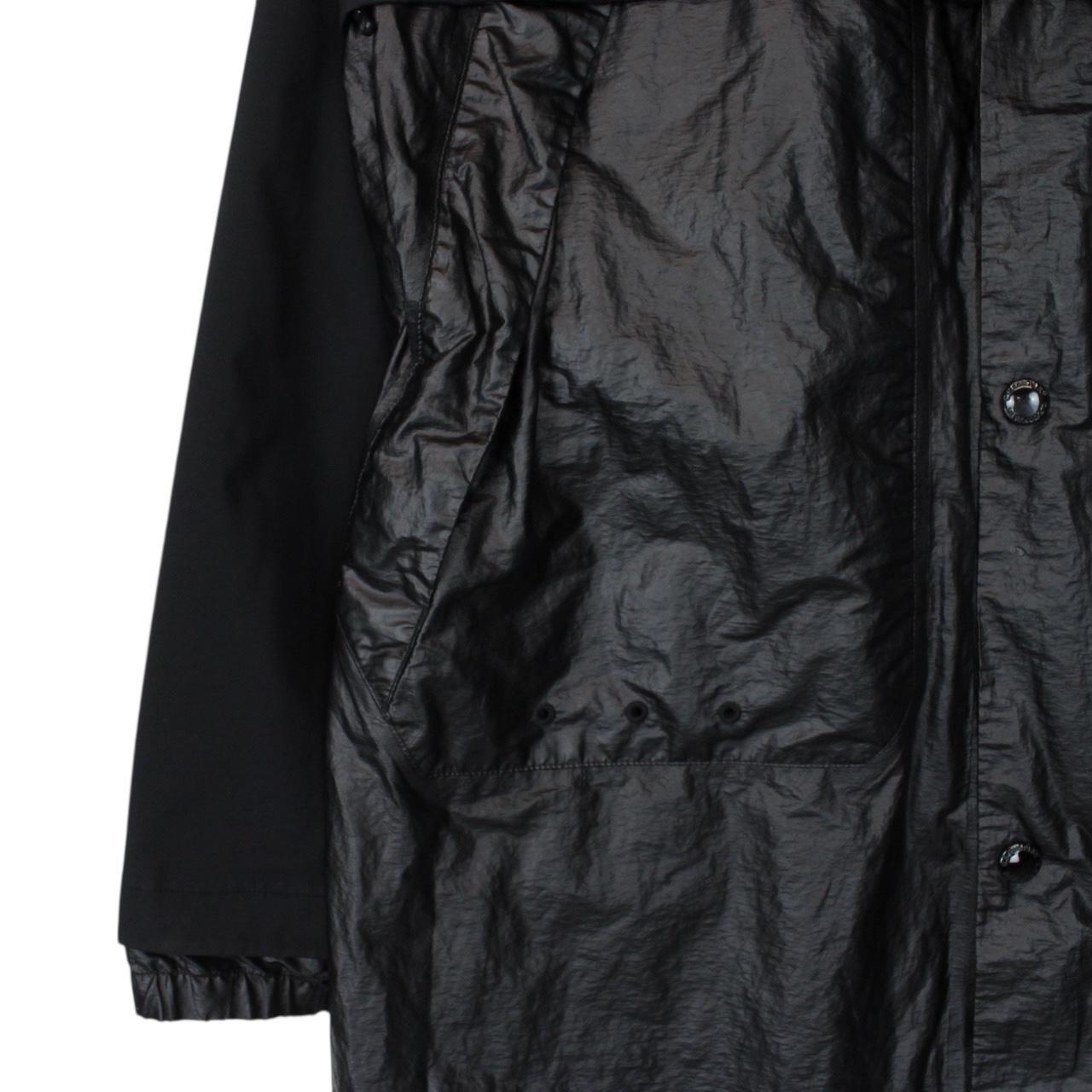 CP Company Black Gore-Tex Infinium G-Type Full Zip Lens Long Jacket