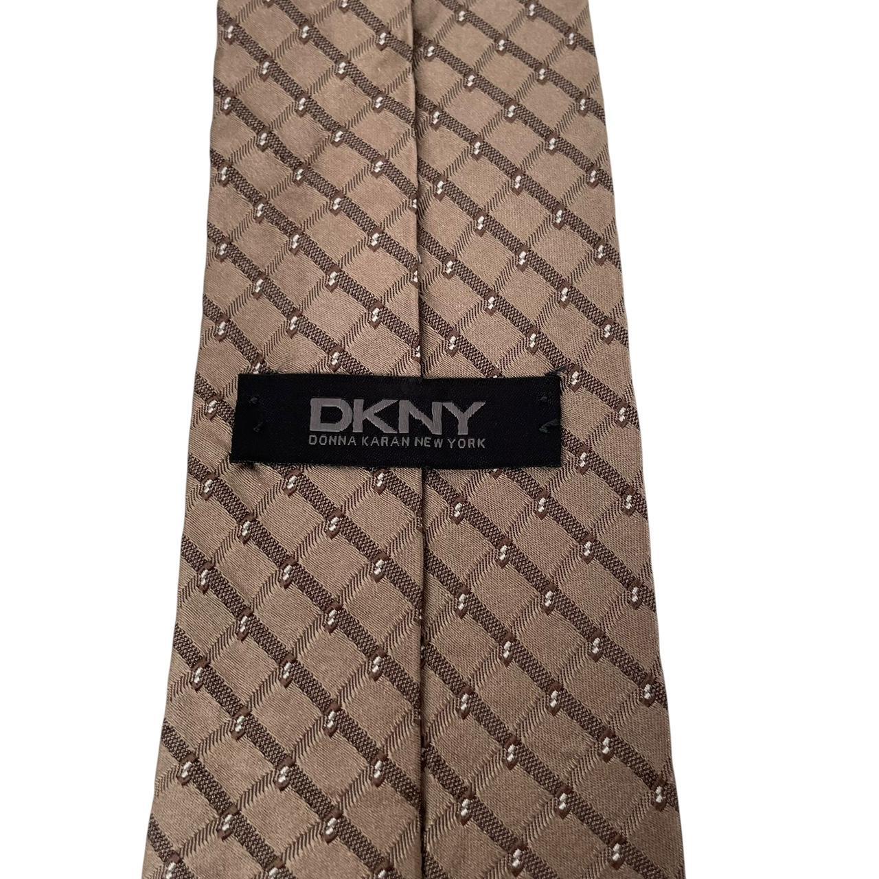 Vintage DKNY Brown Silk Tie