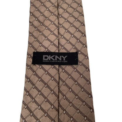 Vintage DKNY Brown Silk Tie