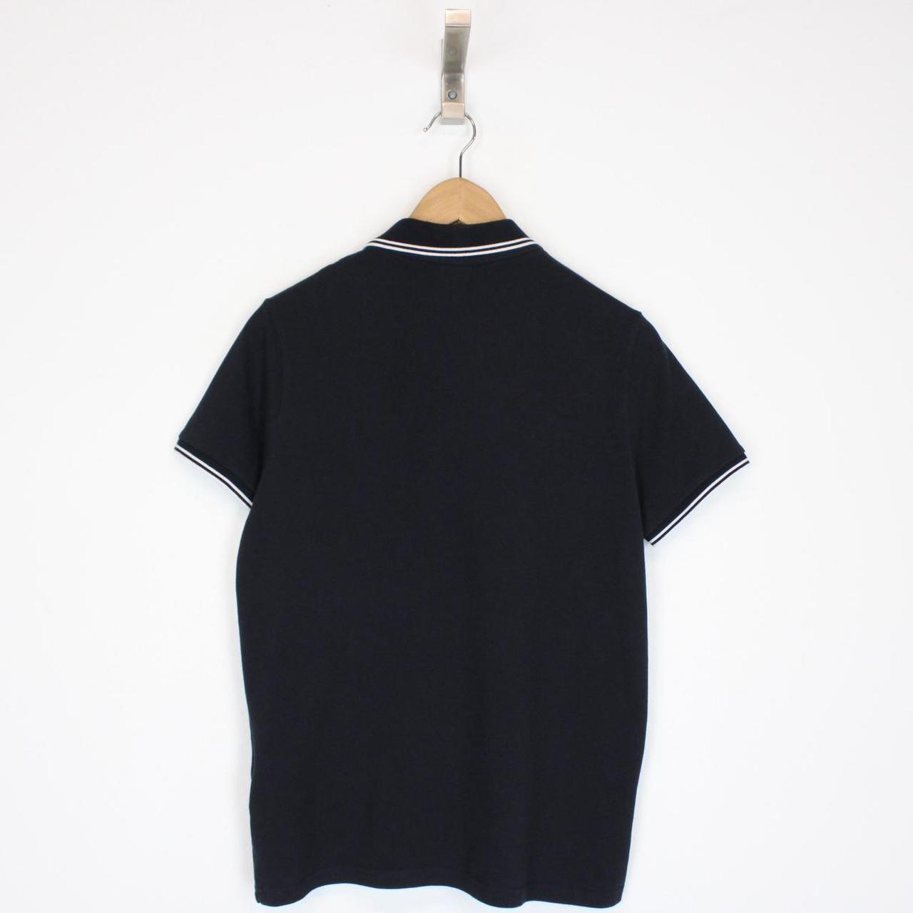 Moncler Maglia Manica Corta Navy Blue Short Sleeve Polo Shirt