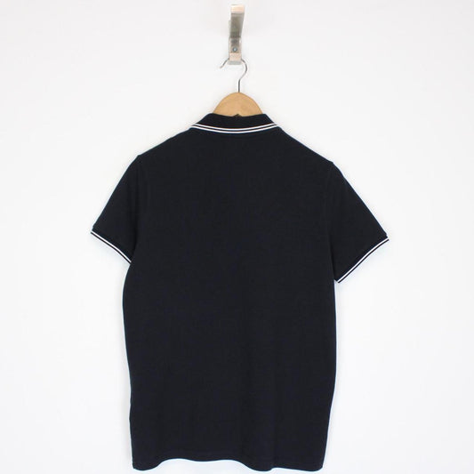 Moncler Maglia Manica Corta Navy Blue Short Sleeve Polo Shirt