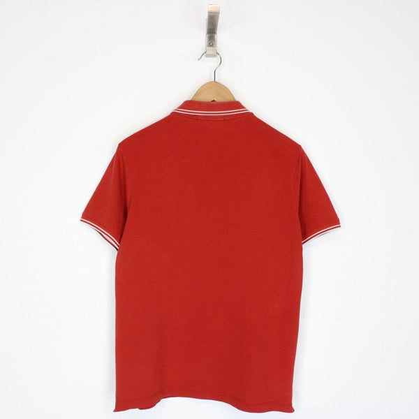 Stone Island Red Short Sleeve Compass Polo Shirt
