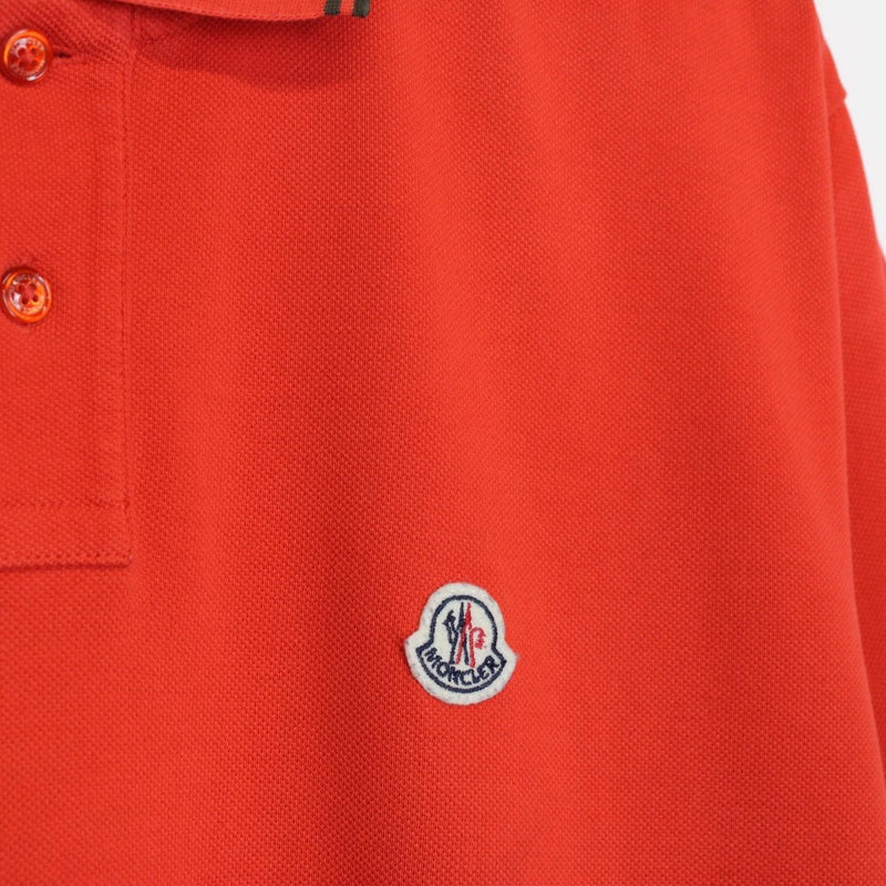 Moncler Maglia Manica Corta Orange Short Sleeve Polo Shirt