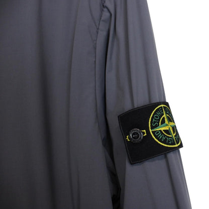 Stone Island SS 2021 Blue Skin Touch Nylon-TC Polartec Full Zip Jacket