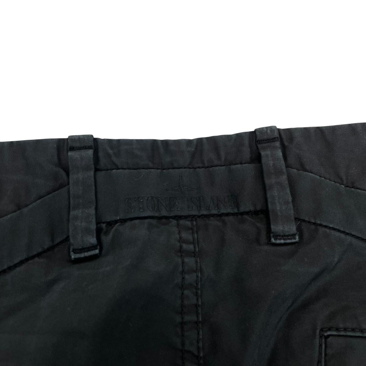 Stone Island AW 2022 Black RE-T Fit Cargo Trousers