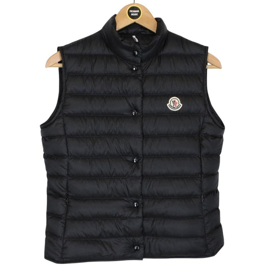Moncler Liane Black Quilted Shell Down Gilet / Bodywarmer
