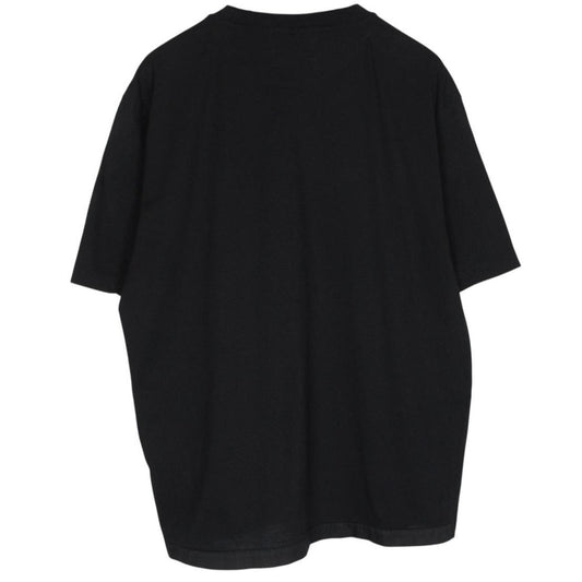Prada Black Short Sleeve Cotton Badge Re-Nylon Pocket T-Shirt