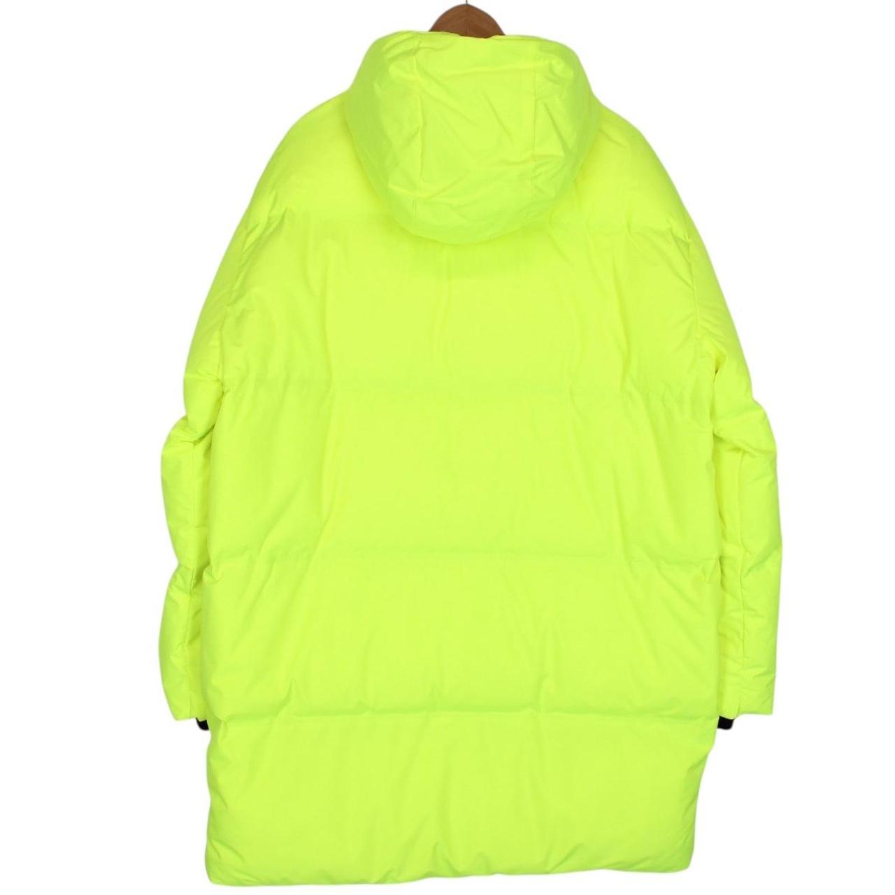 Prada Linea Rossa Luminescent Yellow Hooded Down Puffer Coat