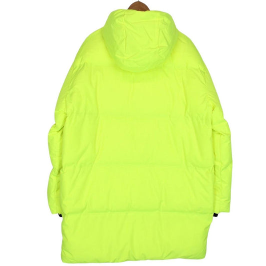 Prada Linea Rossa Luminescent Yellow Hooded Down Puffer Coat