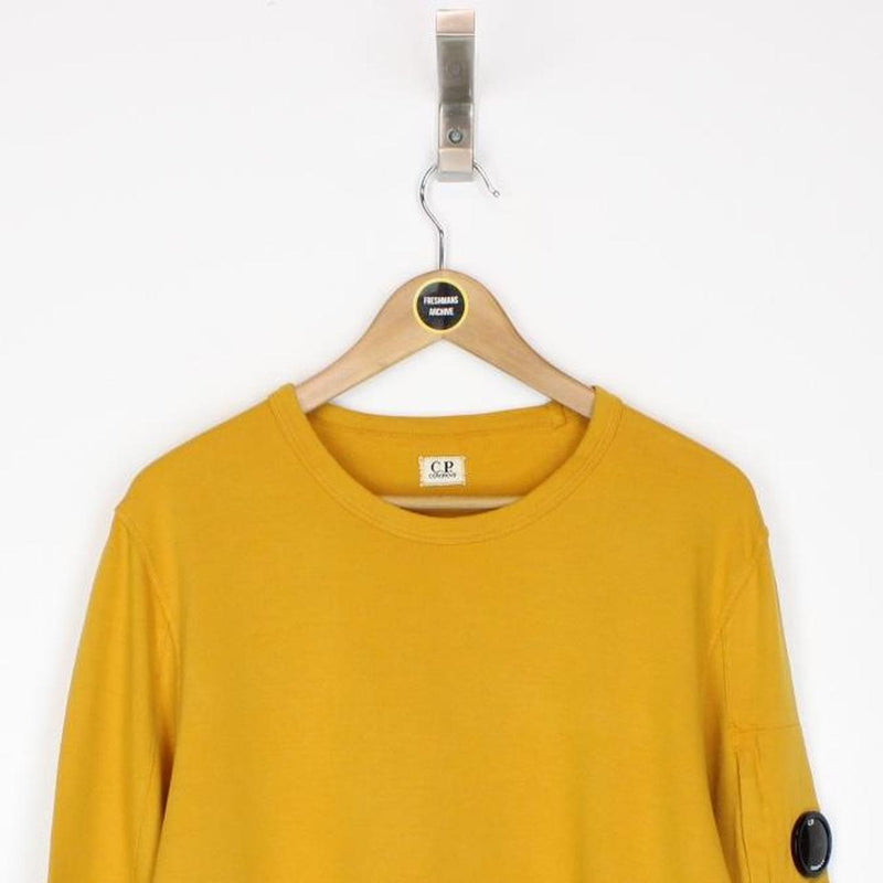 CP Company Yellow Goggle Lens Cotton Sweatshirt Jumper