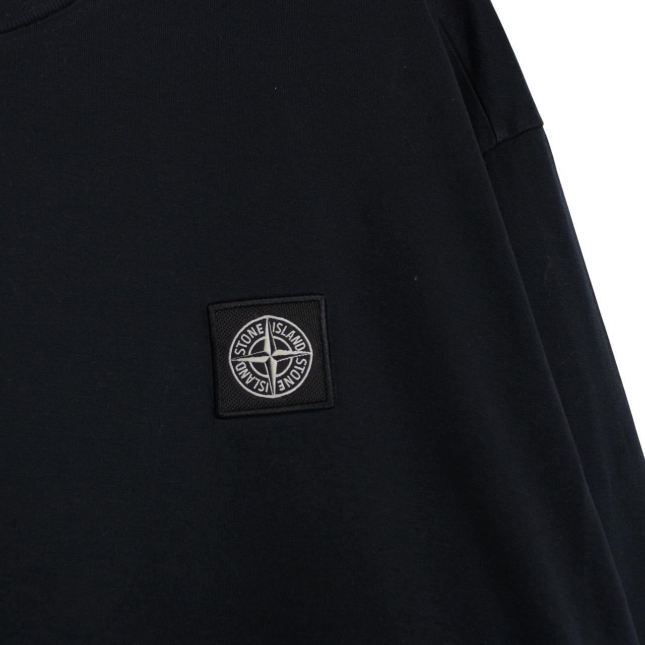 Stone Island AW 2019 Navy Blue Long Sleeve Compass T-Shirt