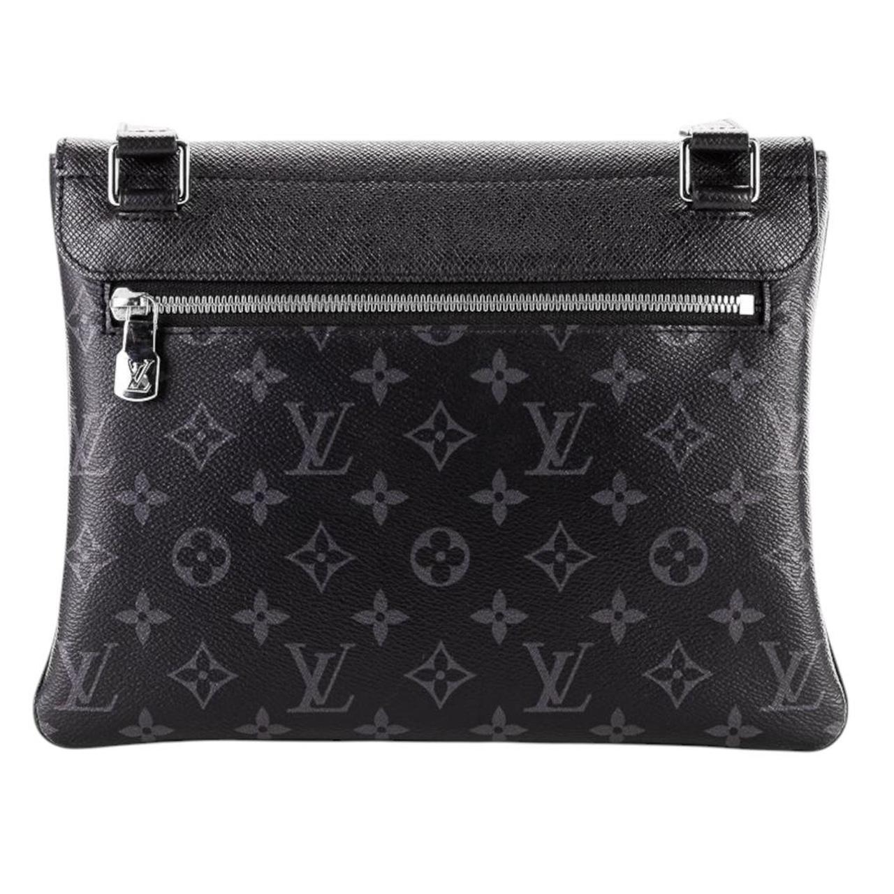 Louis Vuitton LV Monogram Black Leather/Canvas Taigarama Outdoor Messenger Bag